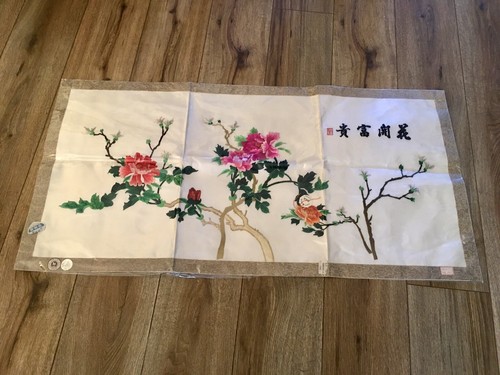 Vintage large chinese silk - large,